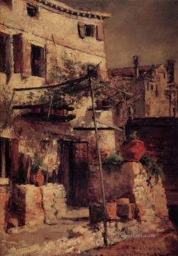ベネチアの風景 ジョン・ヘンリー・トワクトマン Oil Paintings